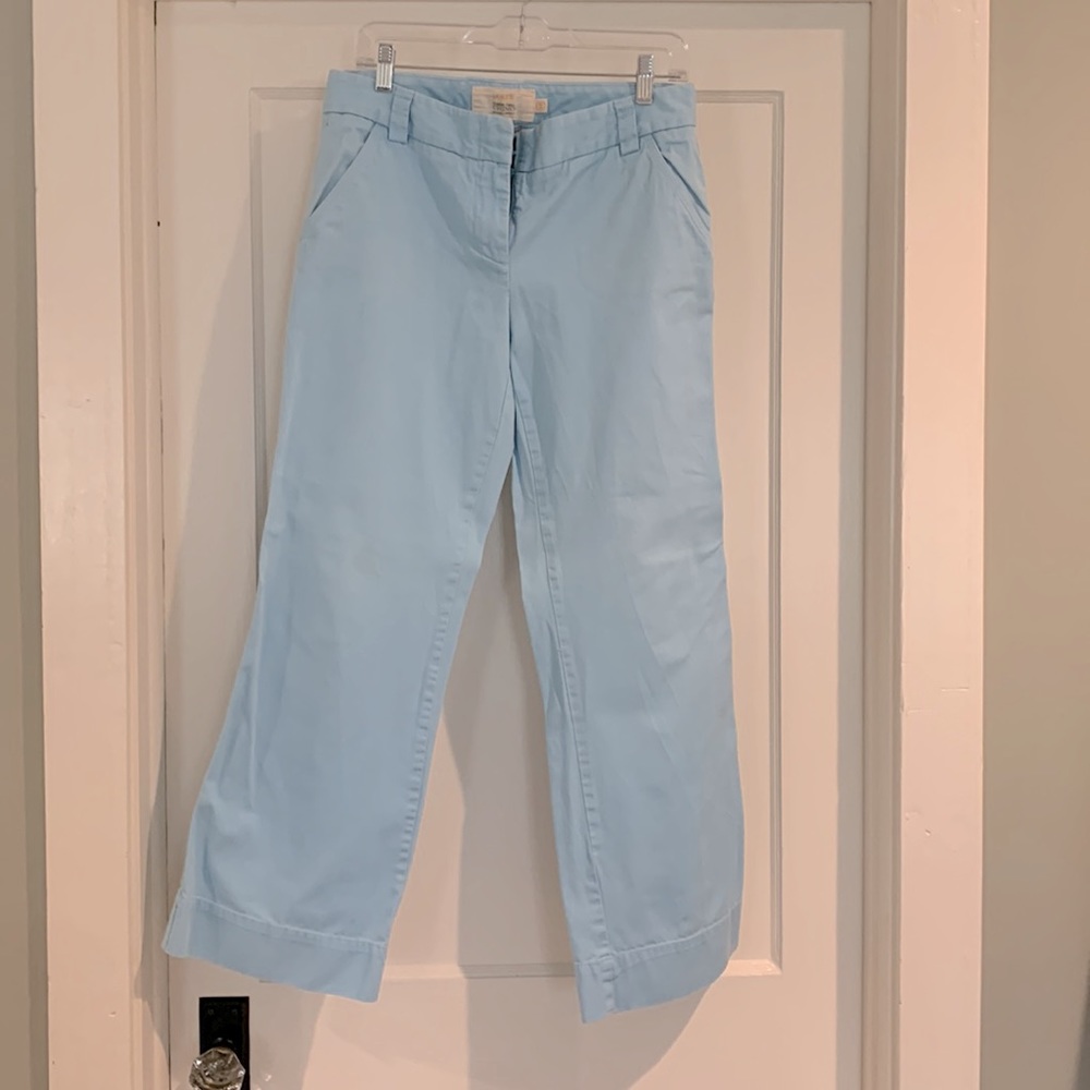 J Crew Classic Twill Blue Chino Size 6S